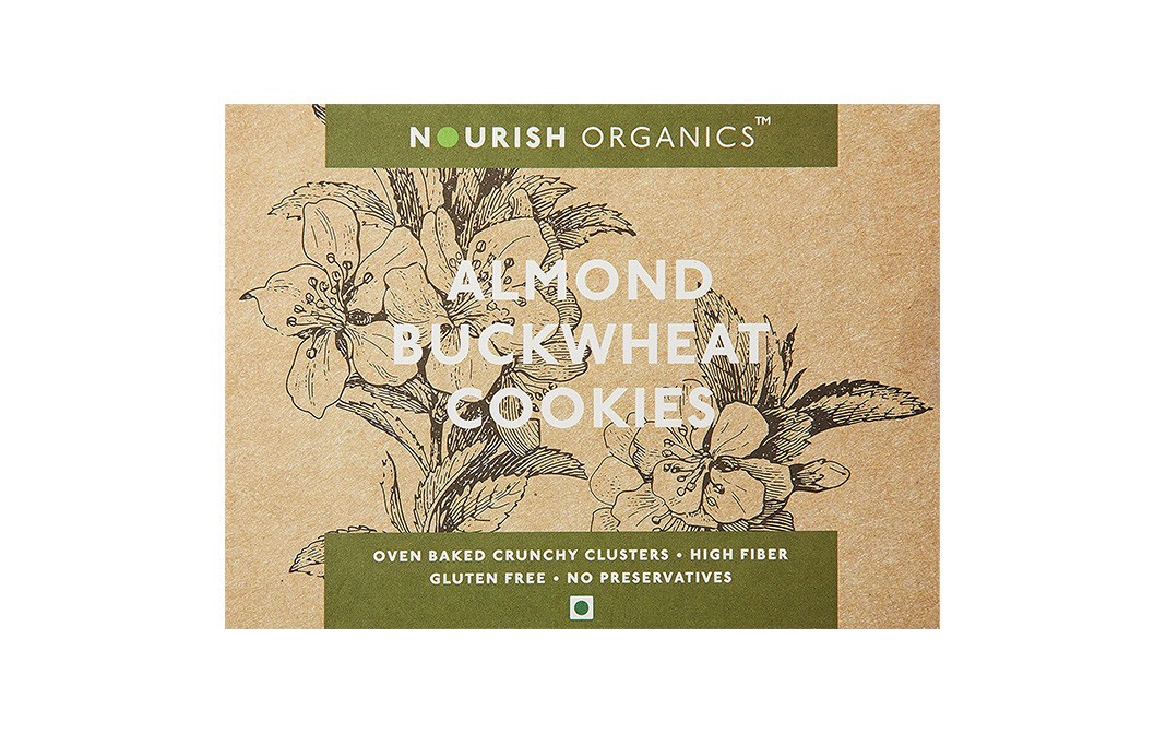 Nourish Organics Almond Buckwheat Cookies    Box  150 grams